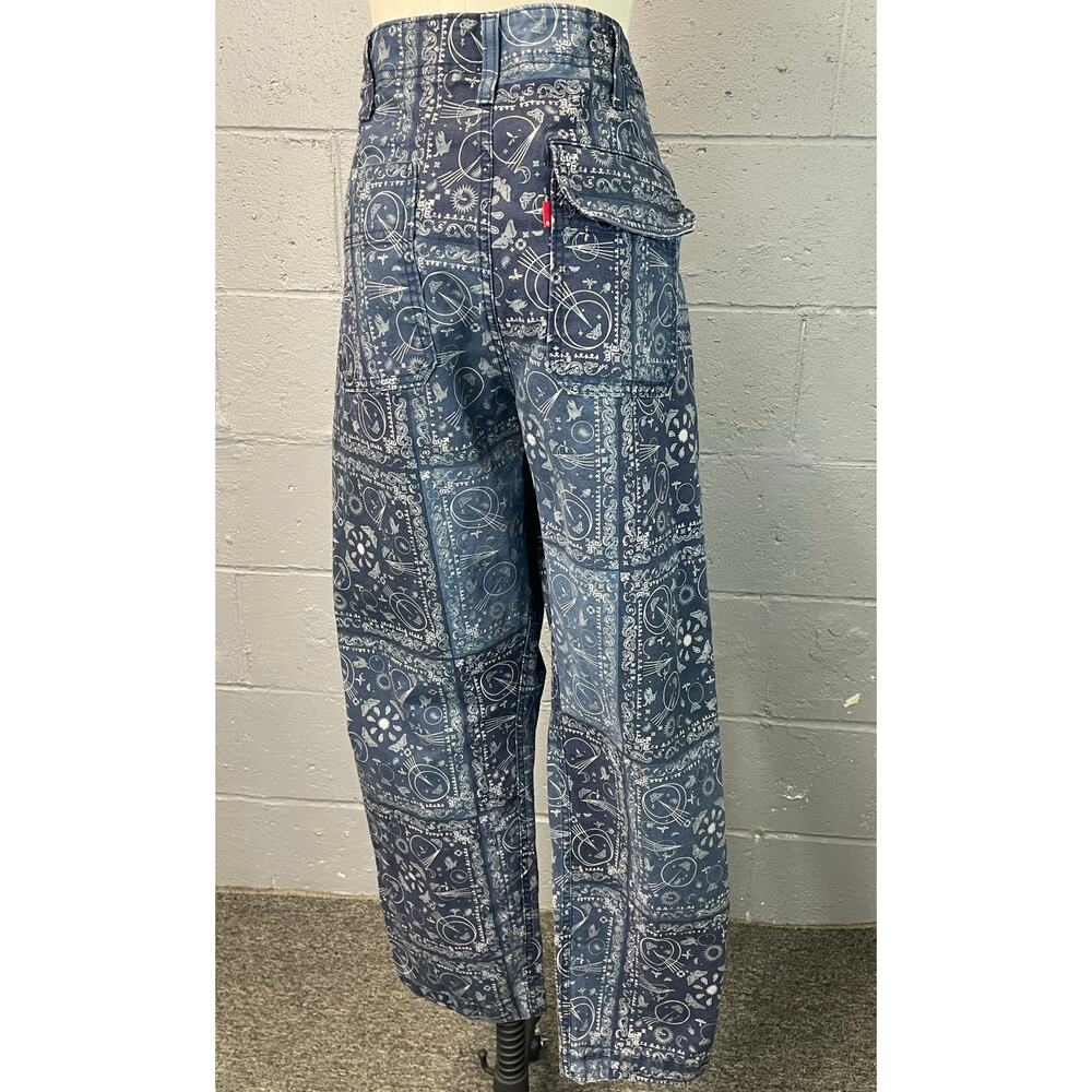 Levis Printed Bandana Chore Utility Pants Urban Outfitters Boho Gorpcore 33x30 - Picture 8 of 14